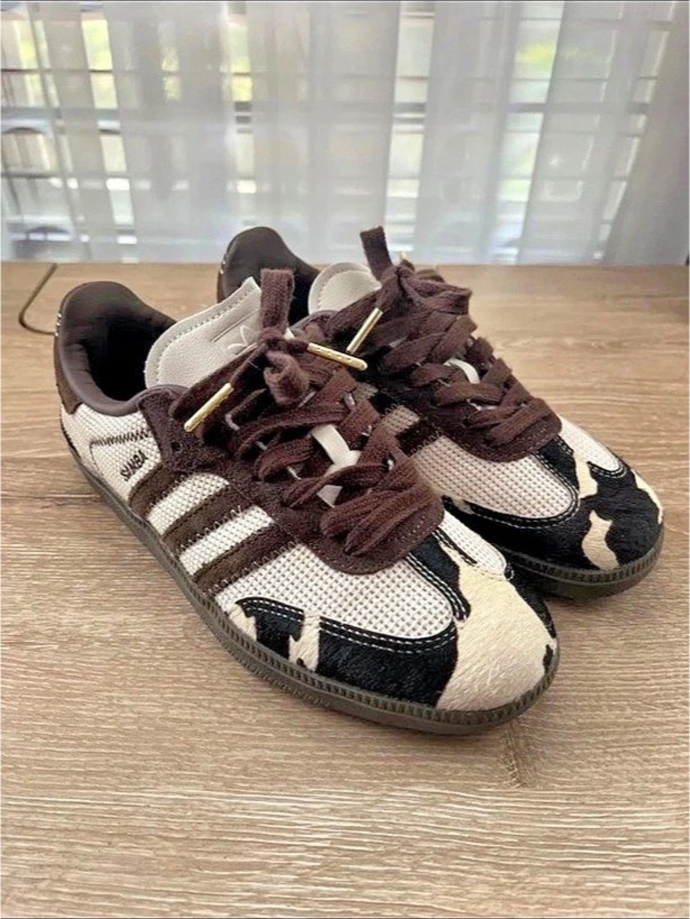 RARE FIND adidas x Notitle Samba Sneakers White & Brown